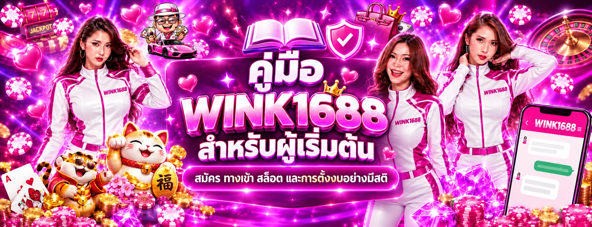 WINK1688 คู่มือมือใหม่ สมัคร ทางเข้า สล็อต และตั้งงบ